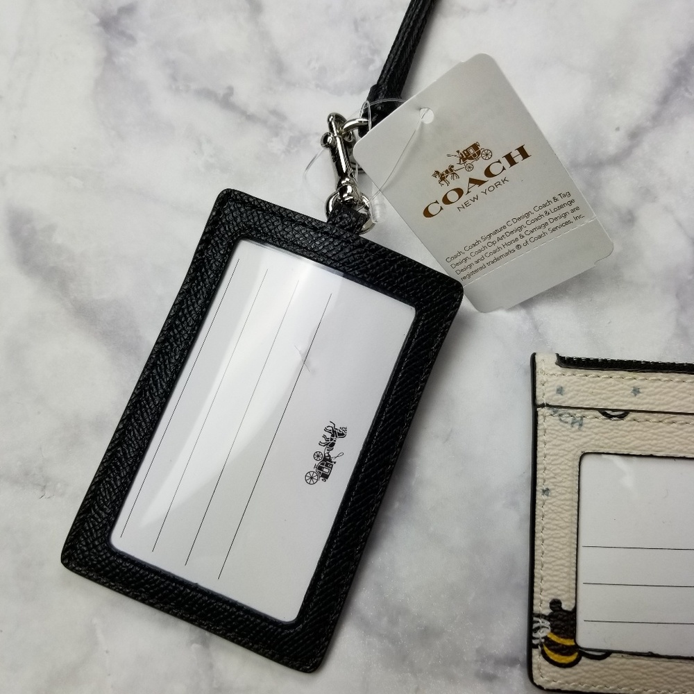 Coach|Mini Bee Print Lanyard & Coin Purse - Picture 5 of 7